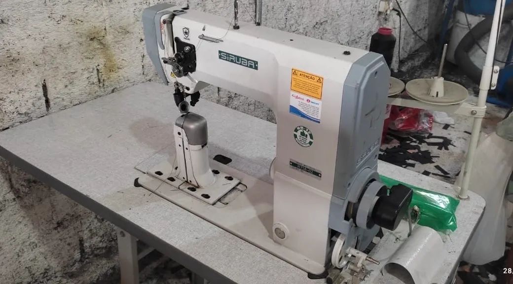 Máquina siruba coluna transporte triplo, motor eletrônico 