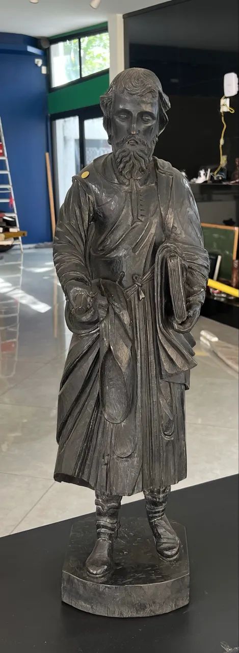 Estátua Madeira Profeta 80 cm