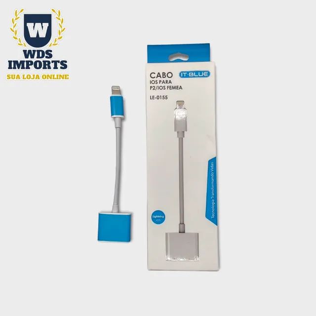 Cabo Adaptador Iphone para Fone P2 e Iphone Femea