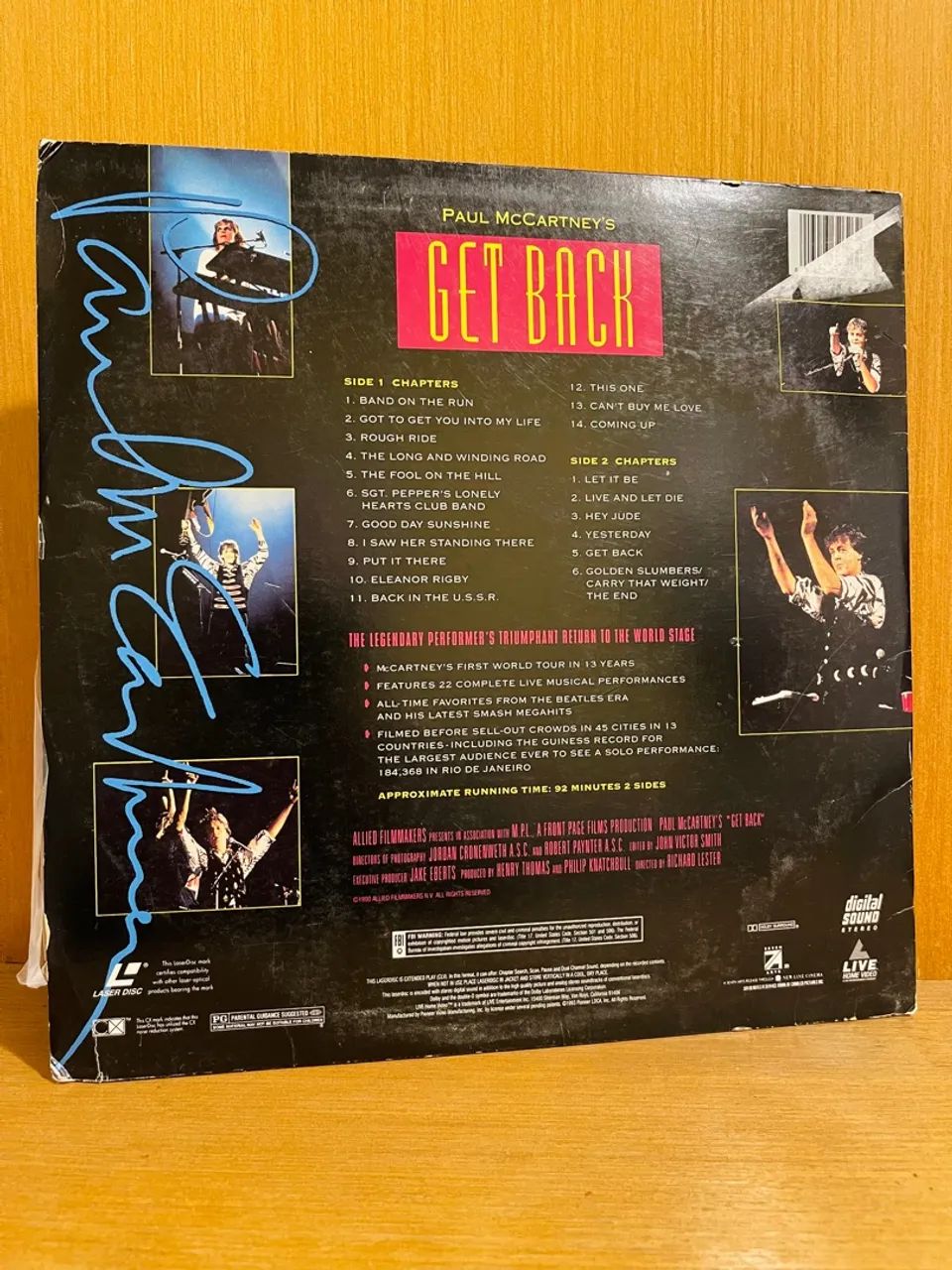 Paul McCartney Get Back Laser Disc LD importado - Foto 5