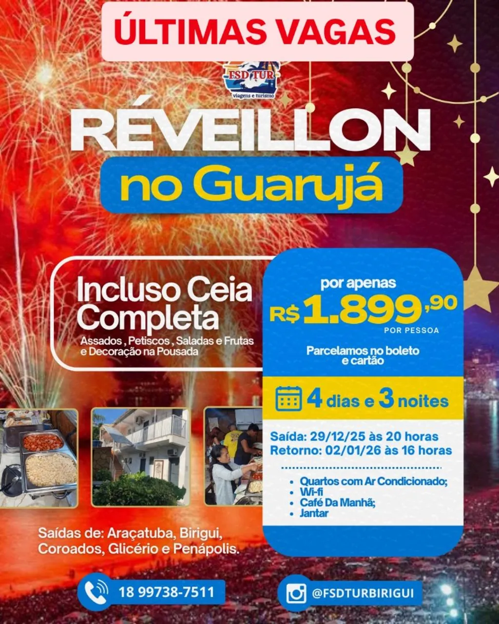 Bate e Volta Guarujá e Ubatuba 