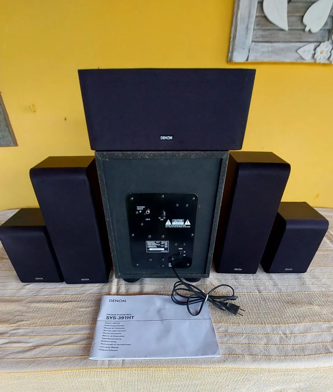 Conjunto de caixas denon 5.1 para home theater  - Foto 3