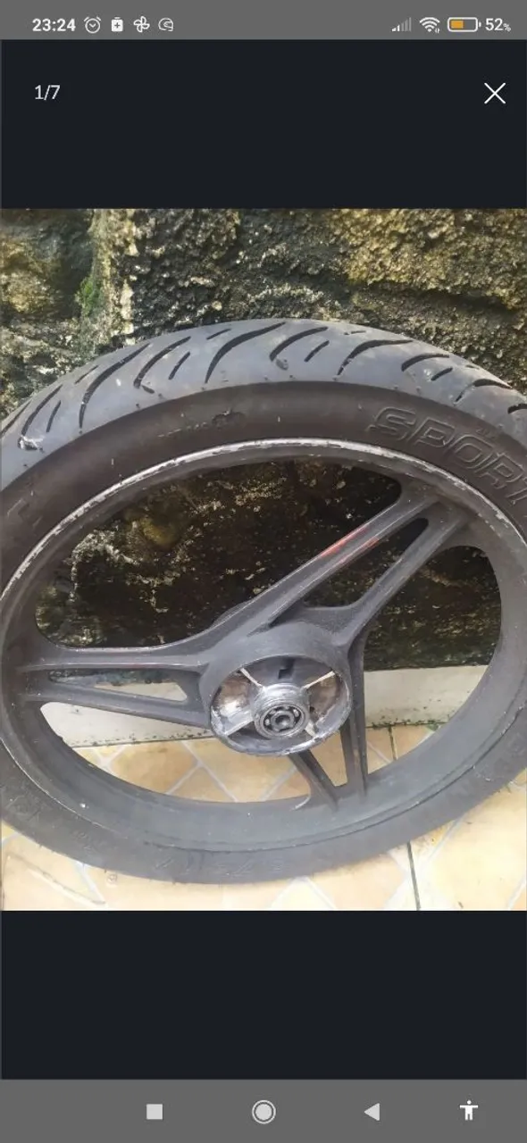 Roda de moto esportiva traseira/Jante/pneu