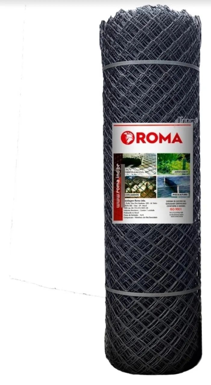 2 rolos de Tela Plastica Roma Altura 1,00x50 Metros galinheiro Galinheiro  - Foto 3