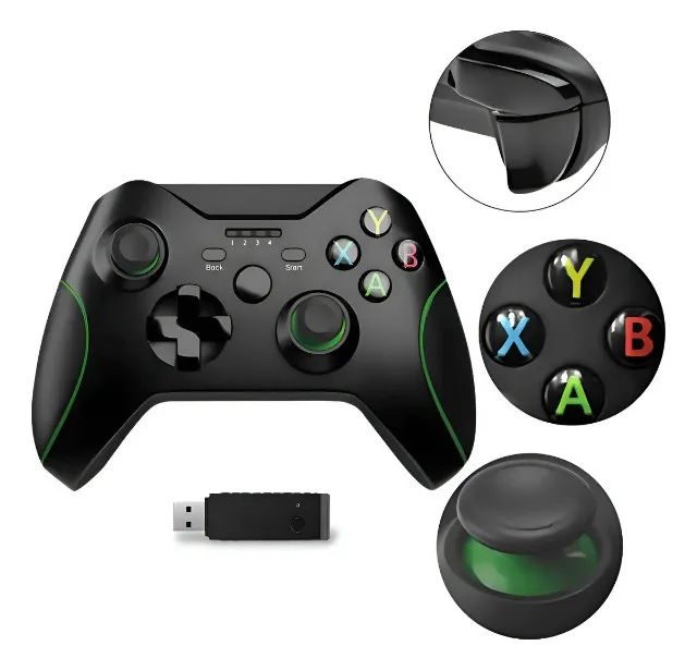 Xbox One-Compatible Wireless Controller, Joystick for PC, Black Controller64717210653443120