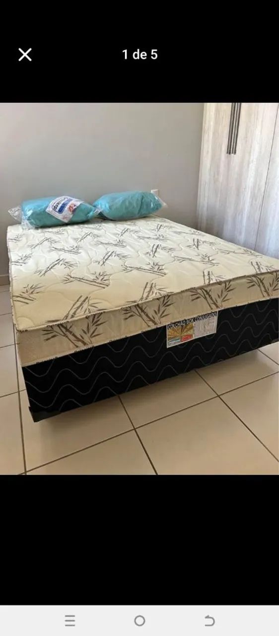 Cama box casal com 10 cm de espuma selada - Foto 2