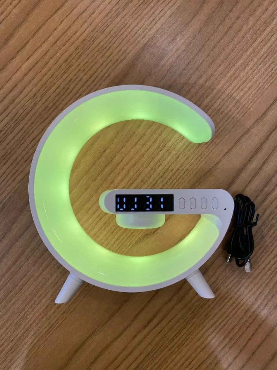 Caixa de Som e Luminária G-Speaker C/Relógio Atmosphere Smart Bluetooth 3 em 1 - Foto 2