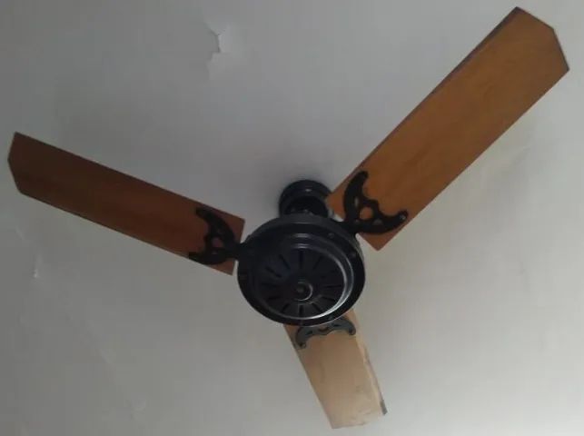Ventiladores de Teto 3 pás de Madeira - Foto 3