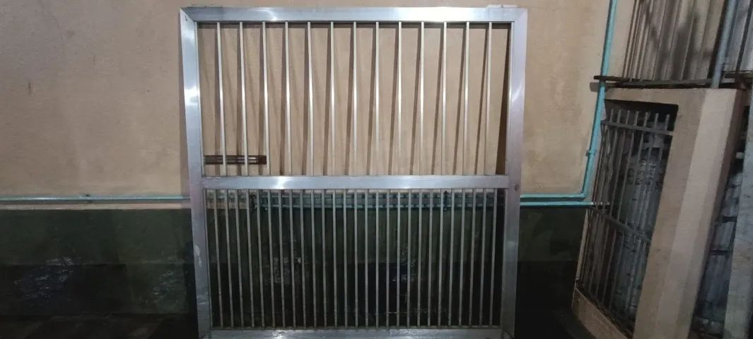 Portão de correr de aluminio 