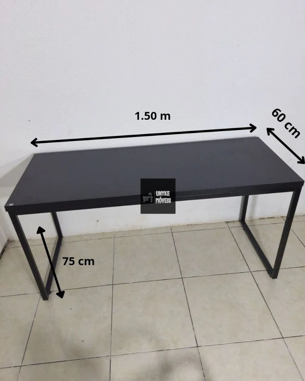 Mesa de escritório 1.50x60 REFORÇADA industrial  - Foto 5