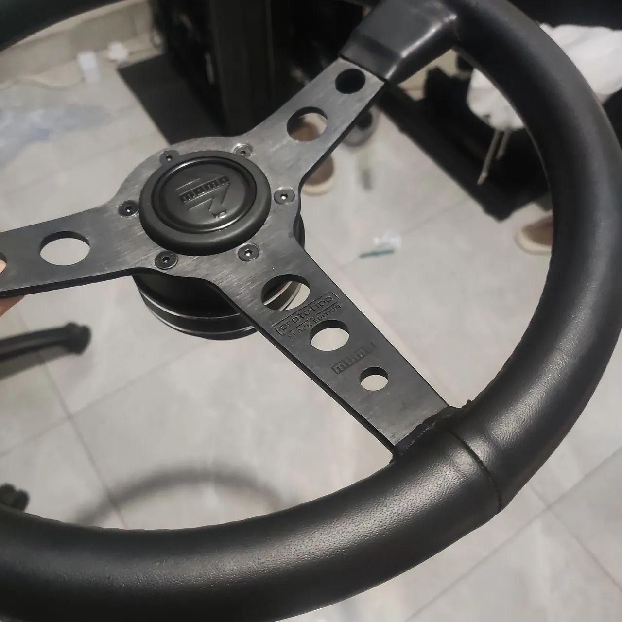 Volante para carro couro - Foto 4