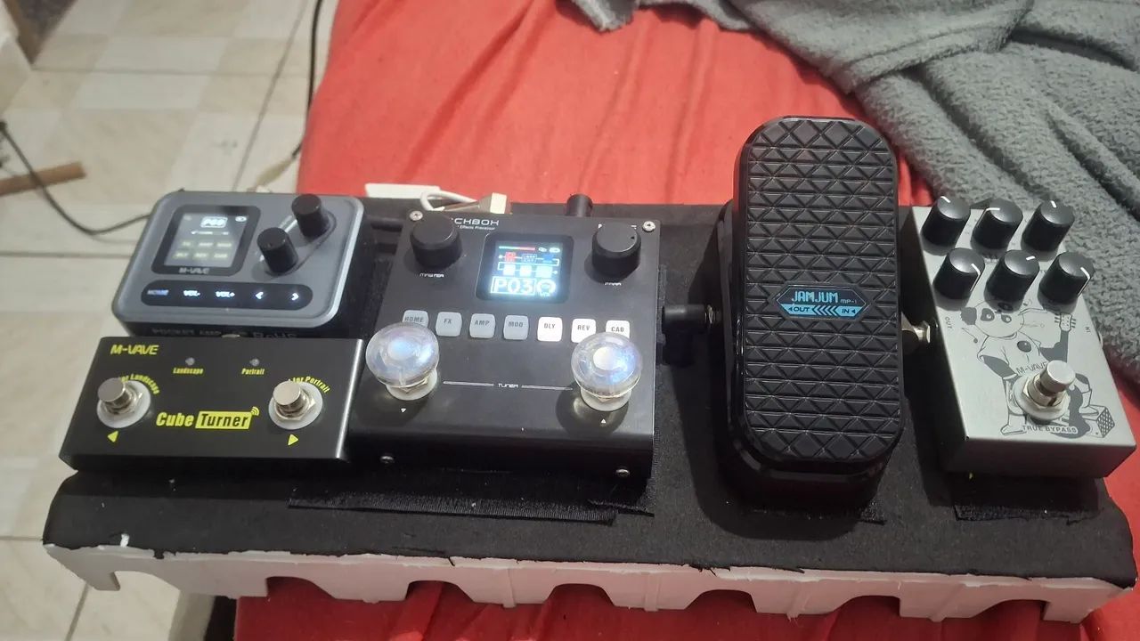 Vendo pedaleiras  pocket amp pedal de volume  blachboh da   m vave - Foto 4