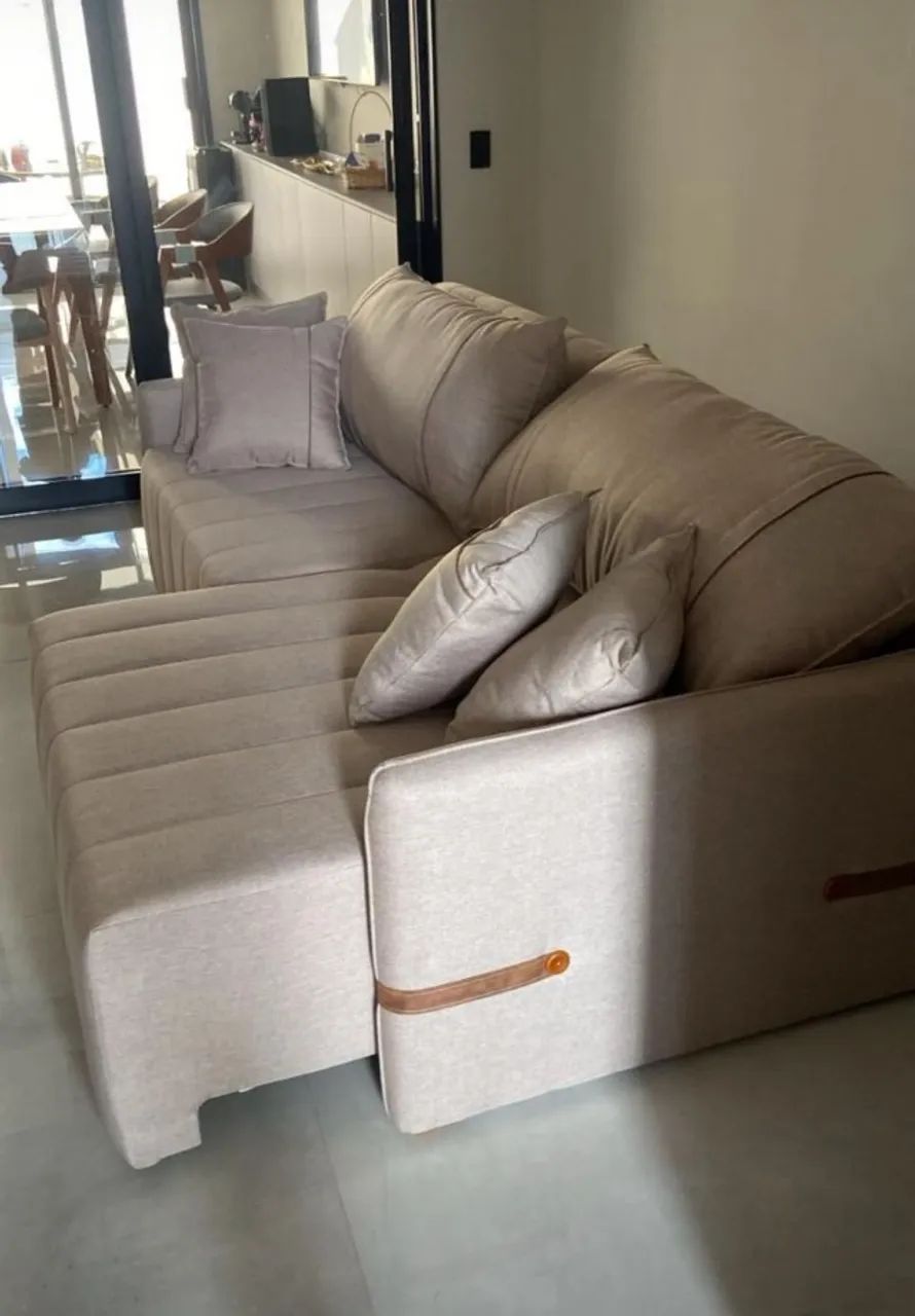 Sofá Cama Retrátil 2,40m (NOVO) Entrega Grátis!  - Foto 2