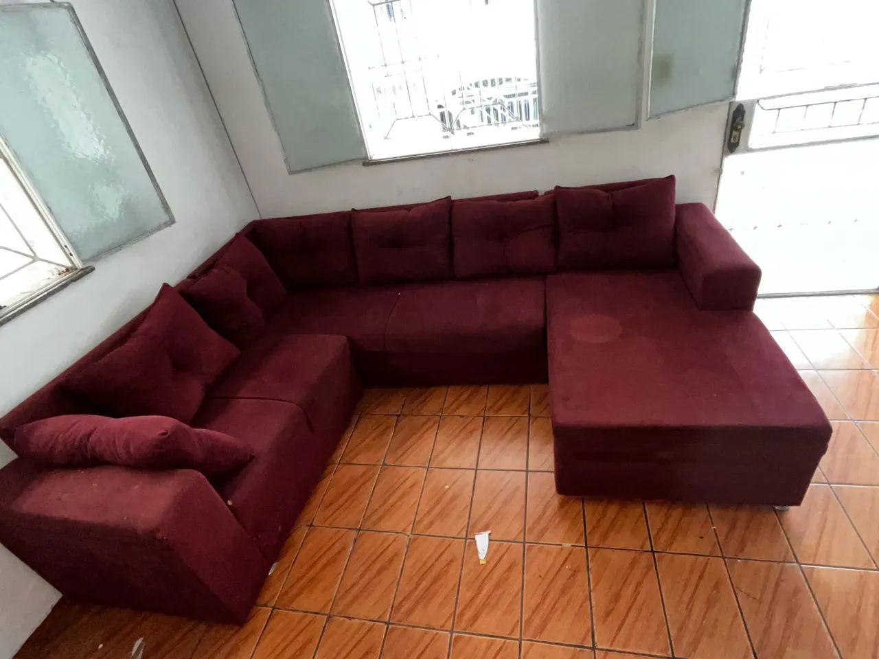 Sofá de canto 7 lugares 