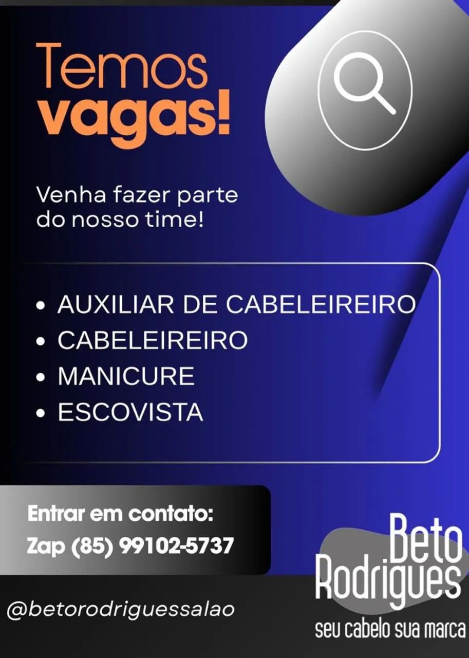 Vagas para Salão de  Beleza 