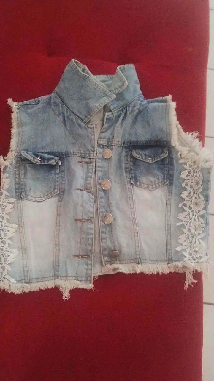 2 ,colete jeans  novo