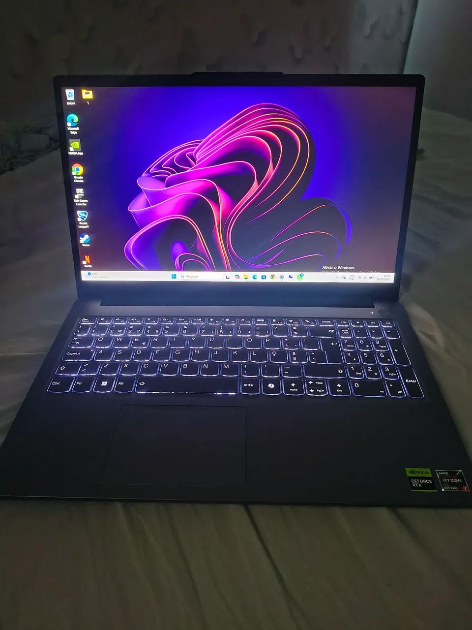 NOTEBOOK GAMER RYZEN 7 E RTX 4050 16GB DDR5  - Foto 4