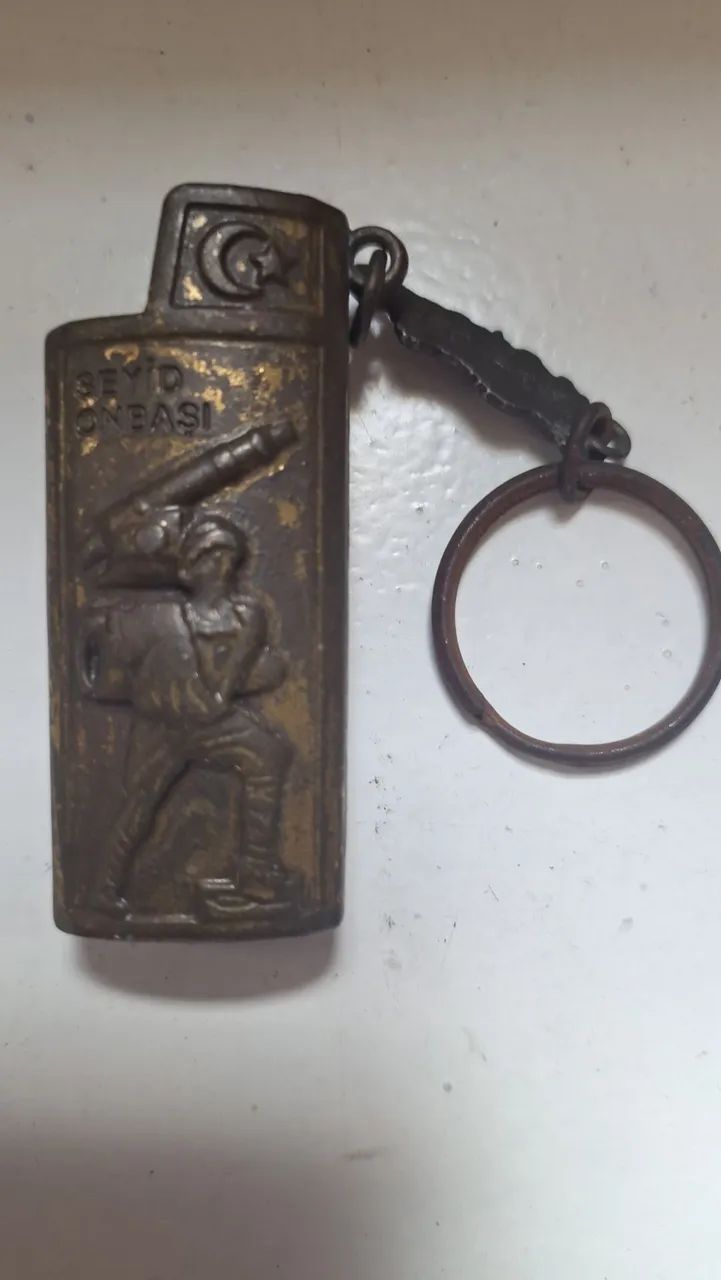 Suporte de isqueiro feito metal Turco original para modelos tipo BIC  - Foto 2