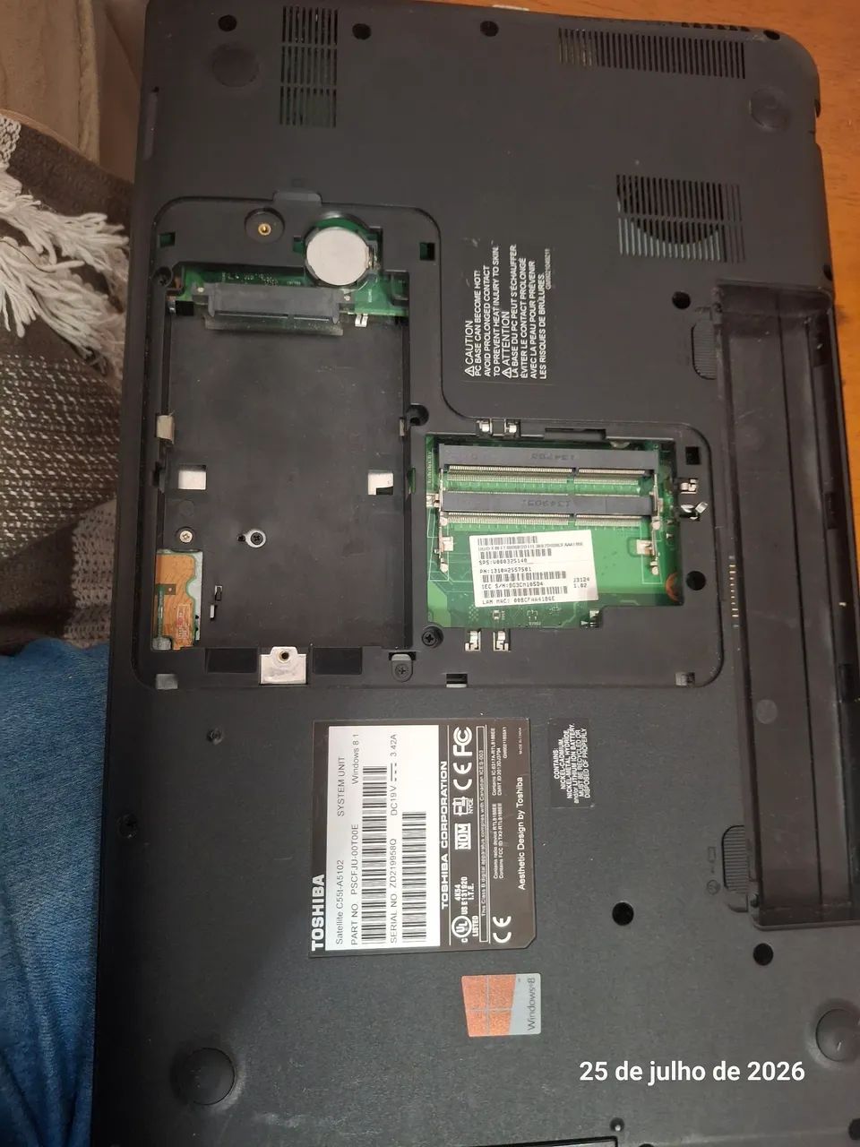 Notebook Toshiba Satélite  - Foto 3