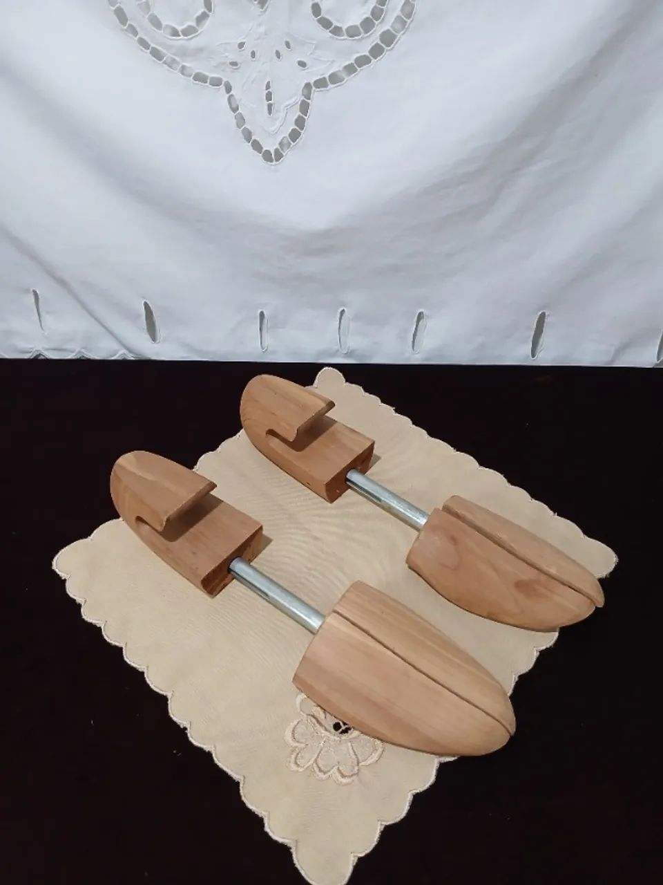 Antigas Formas Madeira Sapatos Johnston com Alargador