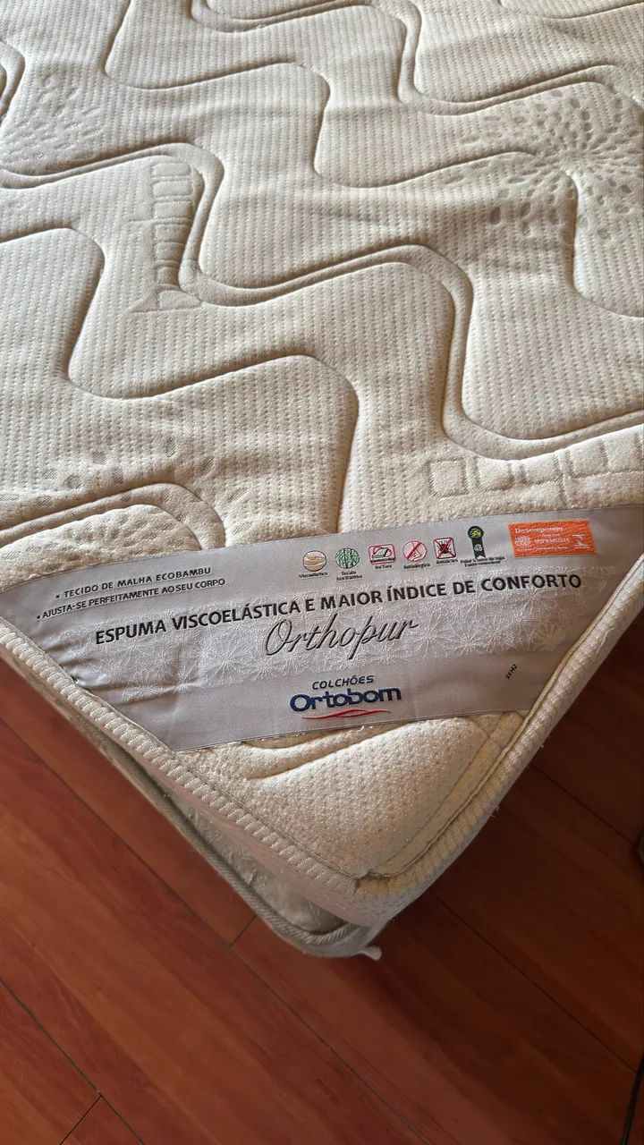 Colchão Queen Ortobom Orthopur Memory | Espuma Viscoelástica | Ecobambu | No Turn - Foto 5