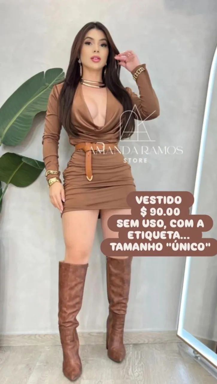 Vestido marrom 