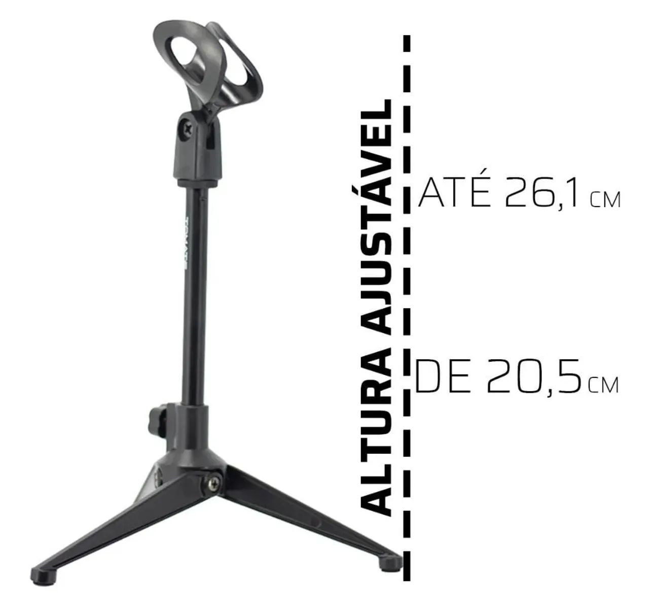 Suporte pedestal para microfone apoio mesa - Foto 3