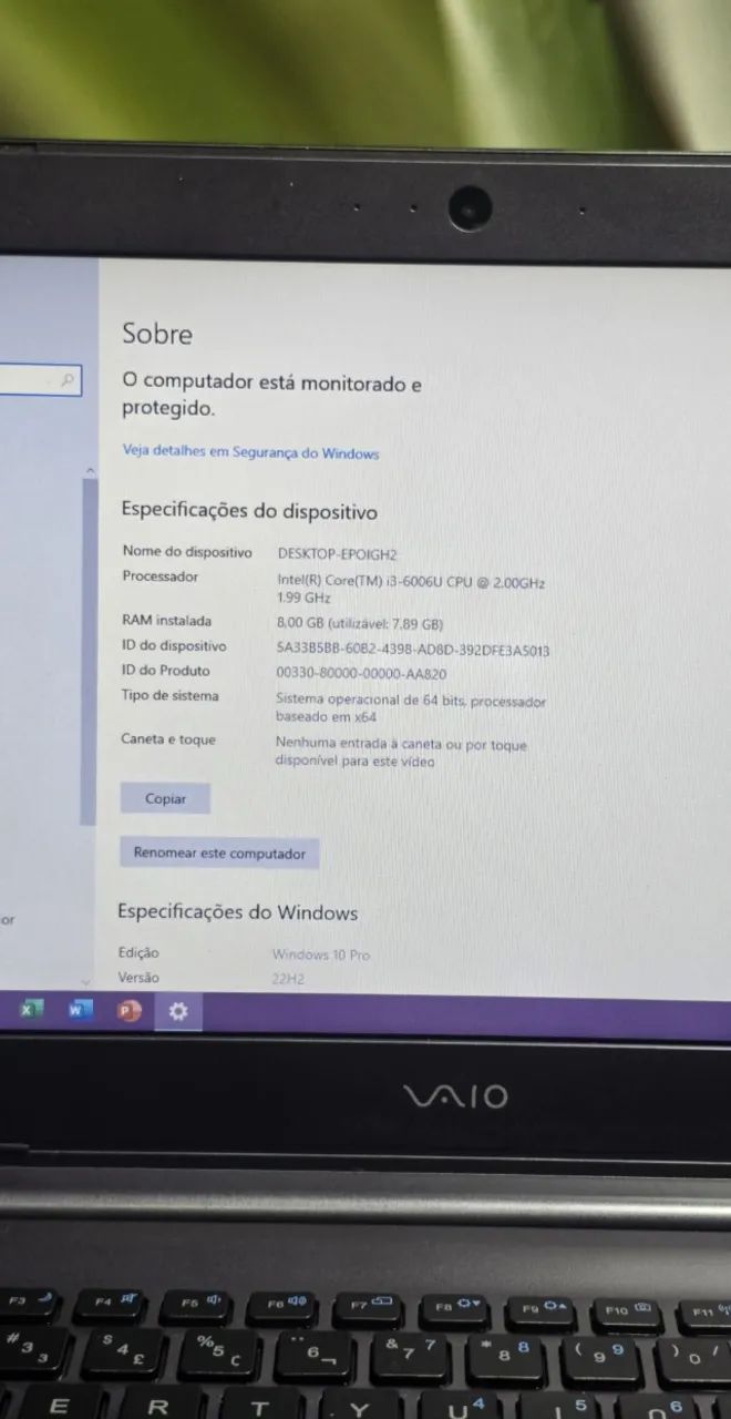 Notebook Vaio Intel Core i3 6th, 8GB de Ram, 120GB SSD - Foto 5