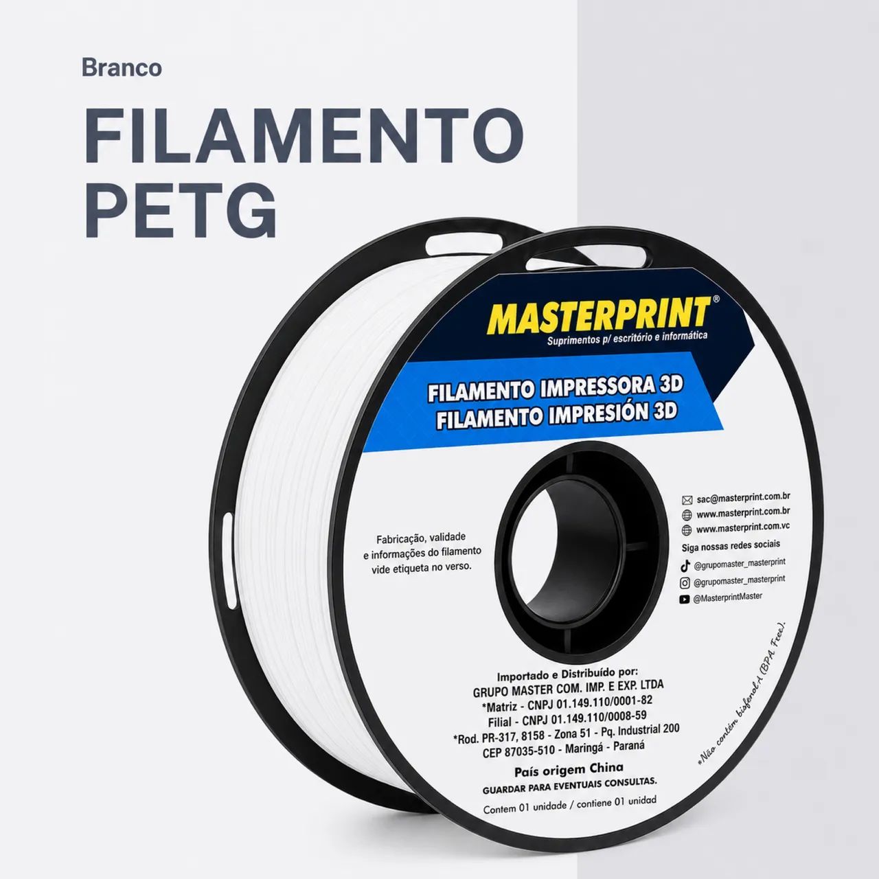 FILAMENTO PETG BRANCO