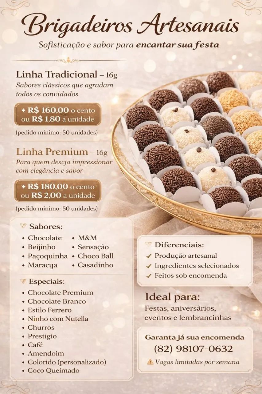 Doces para festa 