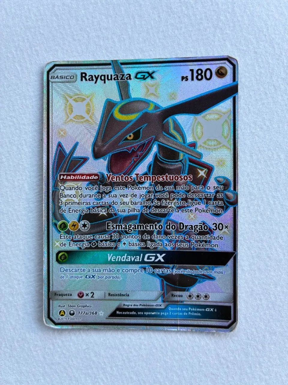 Rayquaza Gx Celestial Storm Carta Pokemon Shiny (177a/168) - Foto 3