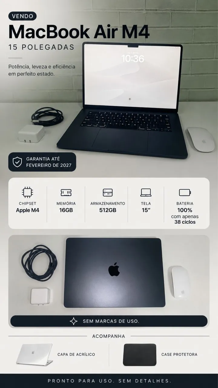 Macbook Air M5 16gb/512gb Midnight - Notebooks - Dionisio Torres