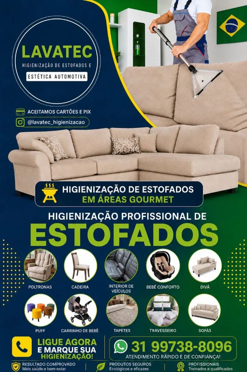 Higienização de estofados 