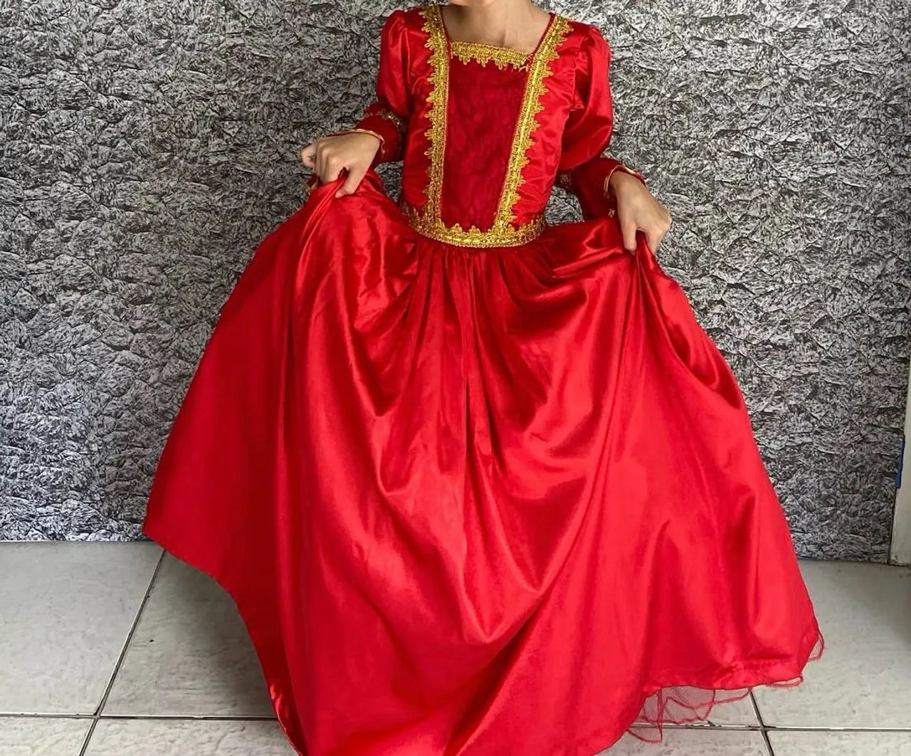 Vestido rainha medieval
