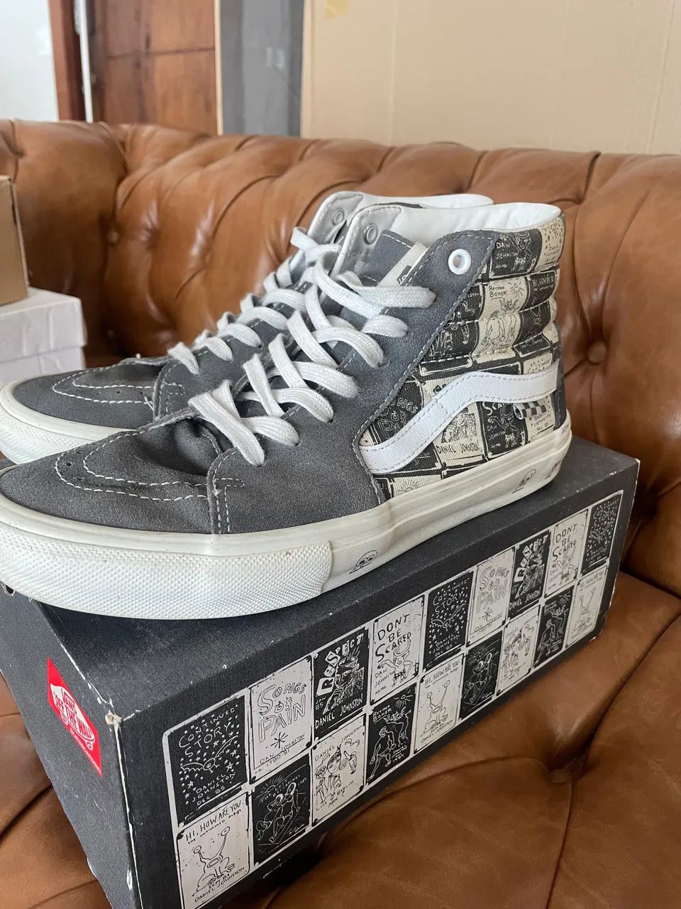 Vans Sk8-Hi Daniel Johnston Original - Edição Especial-tam 40