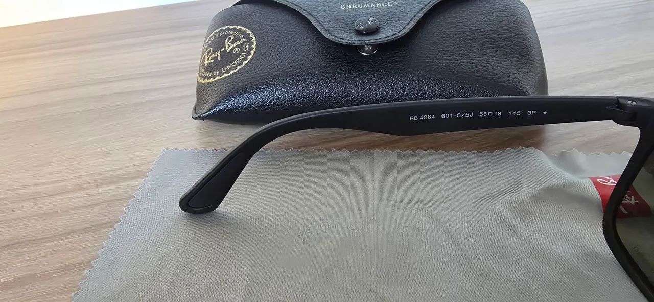 Óculos Ray-Ban ORB4264 Chromance Polarizado Original + Caixa + Estojo - Foto 5