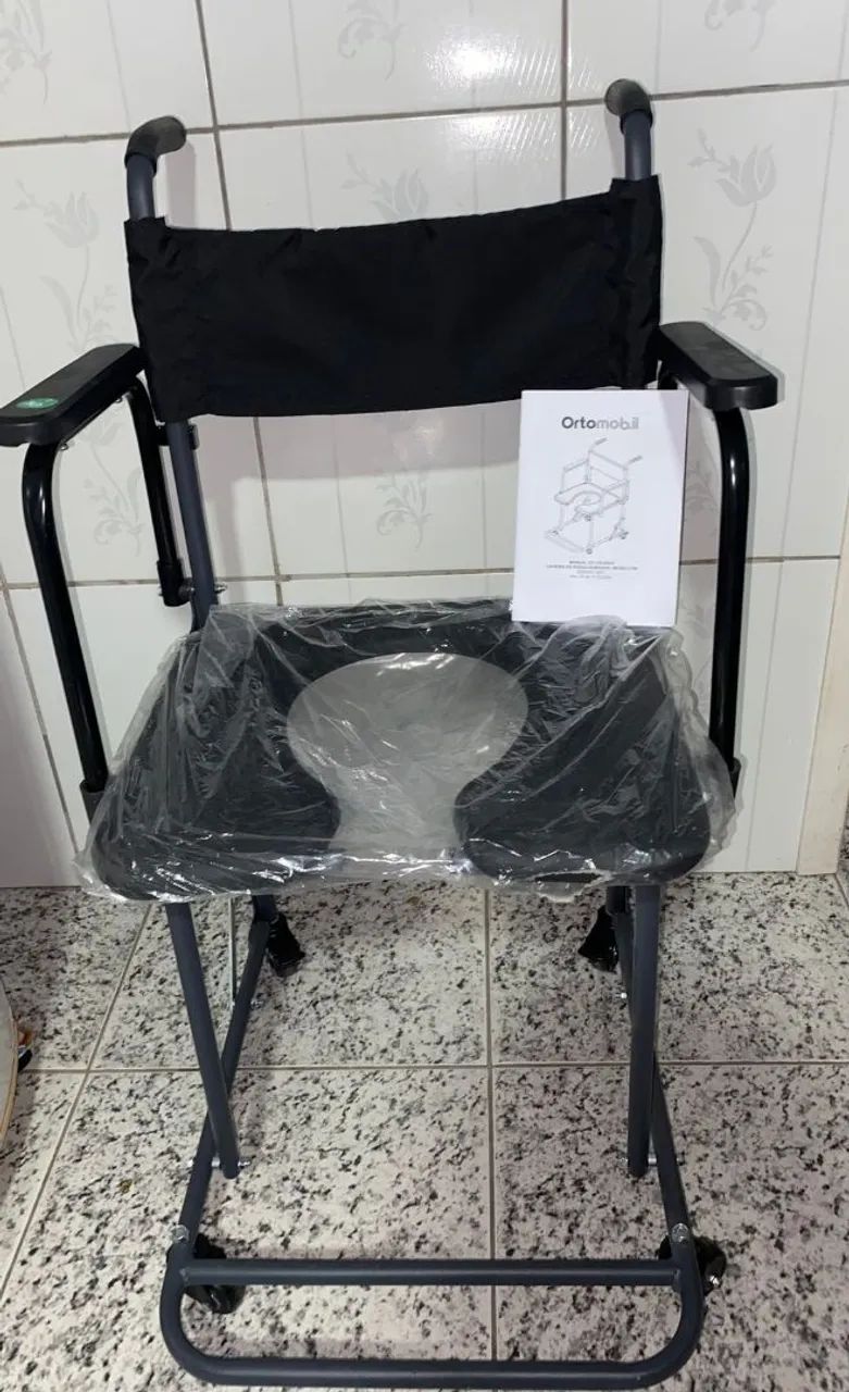 Bath wheelchair.