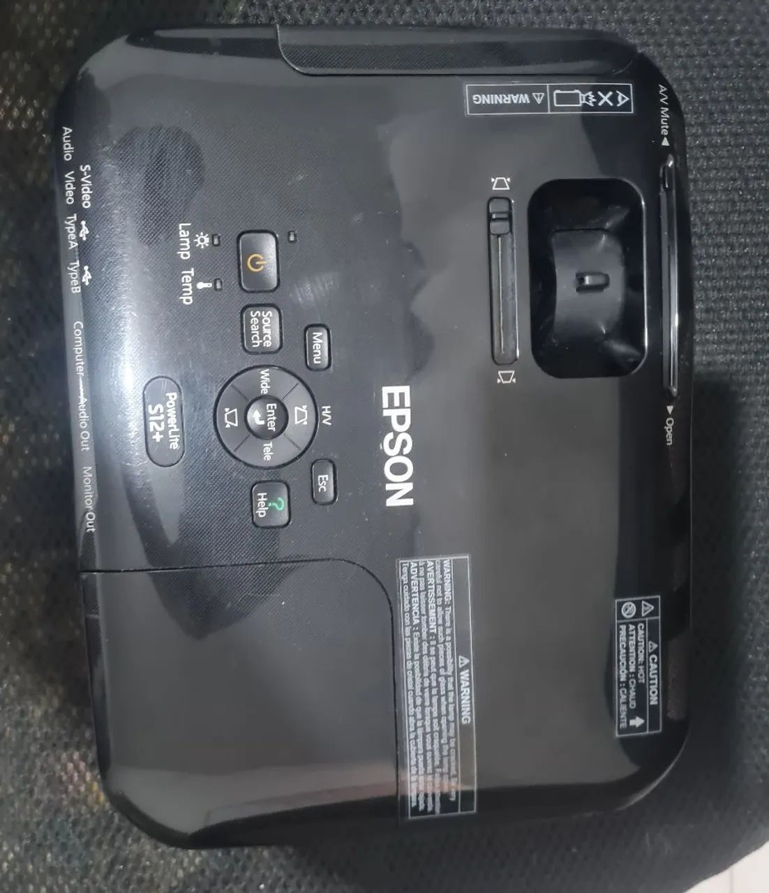 Projetor Epson PowerLite S12+ (H430A) - Estado de Novo (Pouquíssimo Uso)