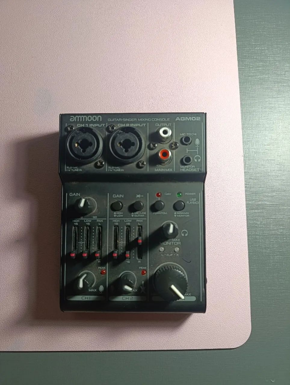 Interface de áudio ammoon AGM02