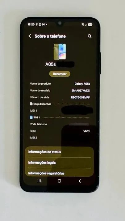 Samsung Galaxy A05s Preto - 128gb - Na Garantia + Capas Case (Usado) - Foto 6