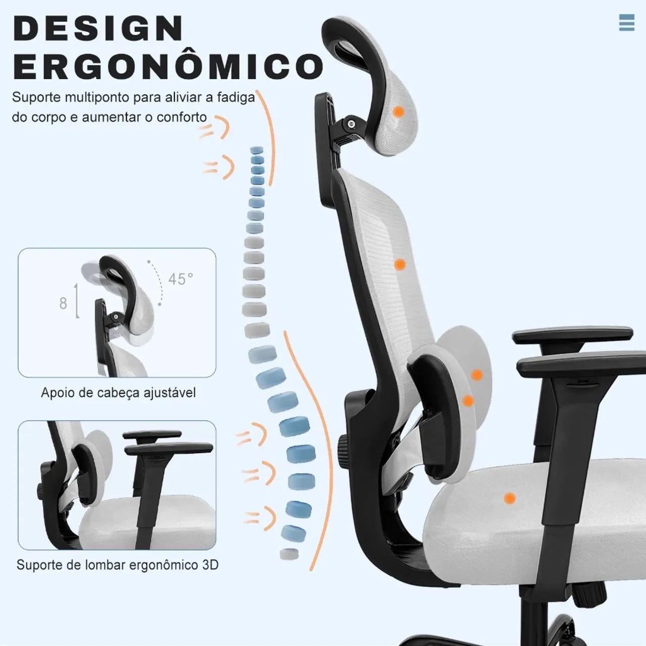 CADEIRA ERGONÔMICA  - Foto 5