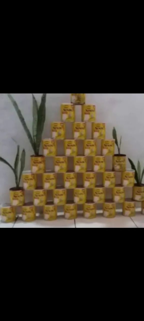Latas vazias decorar  centro de mesa - Foto 2