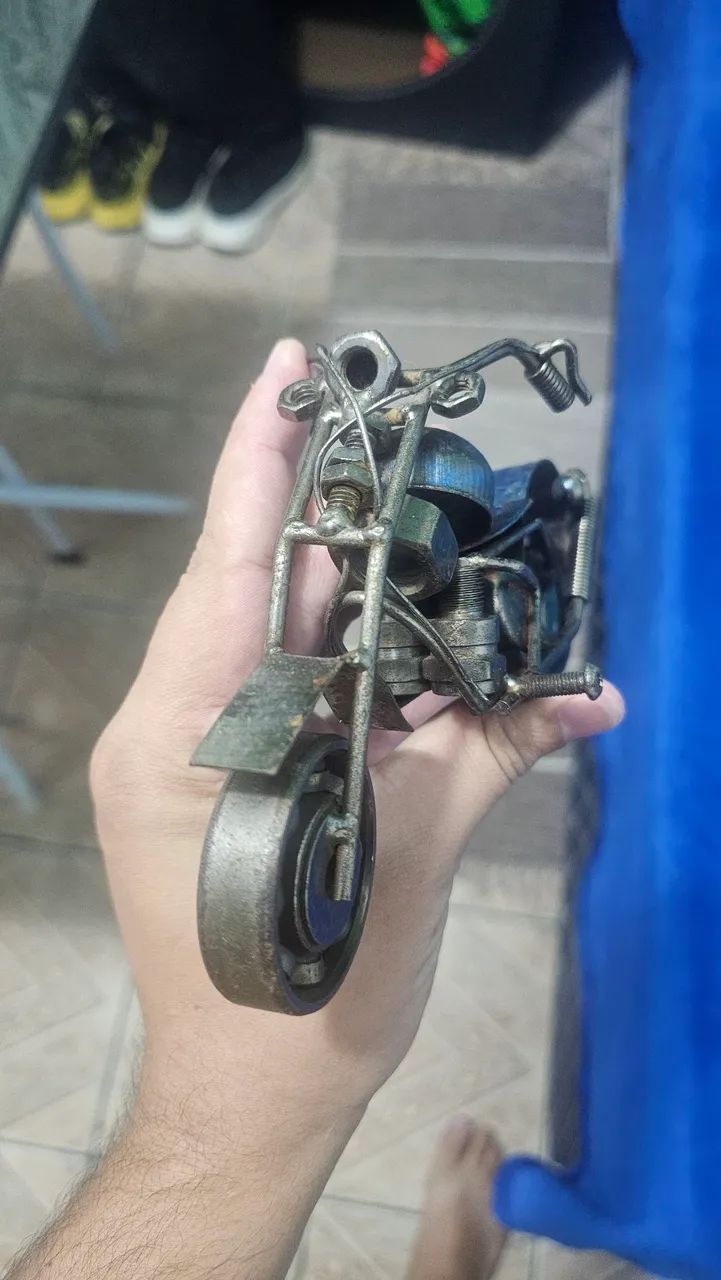 Miniatura moto de ferro - Foto 4