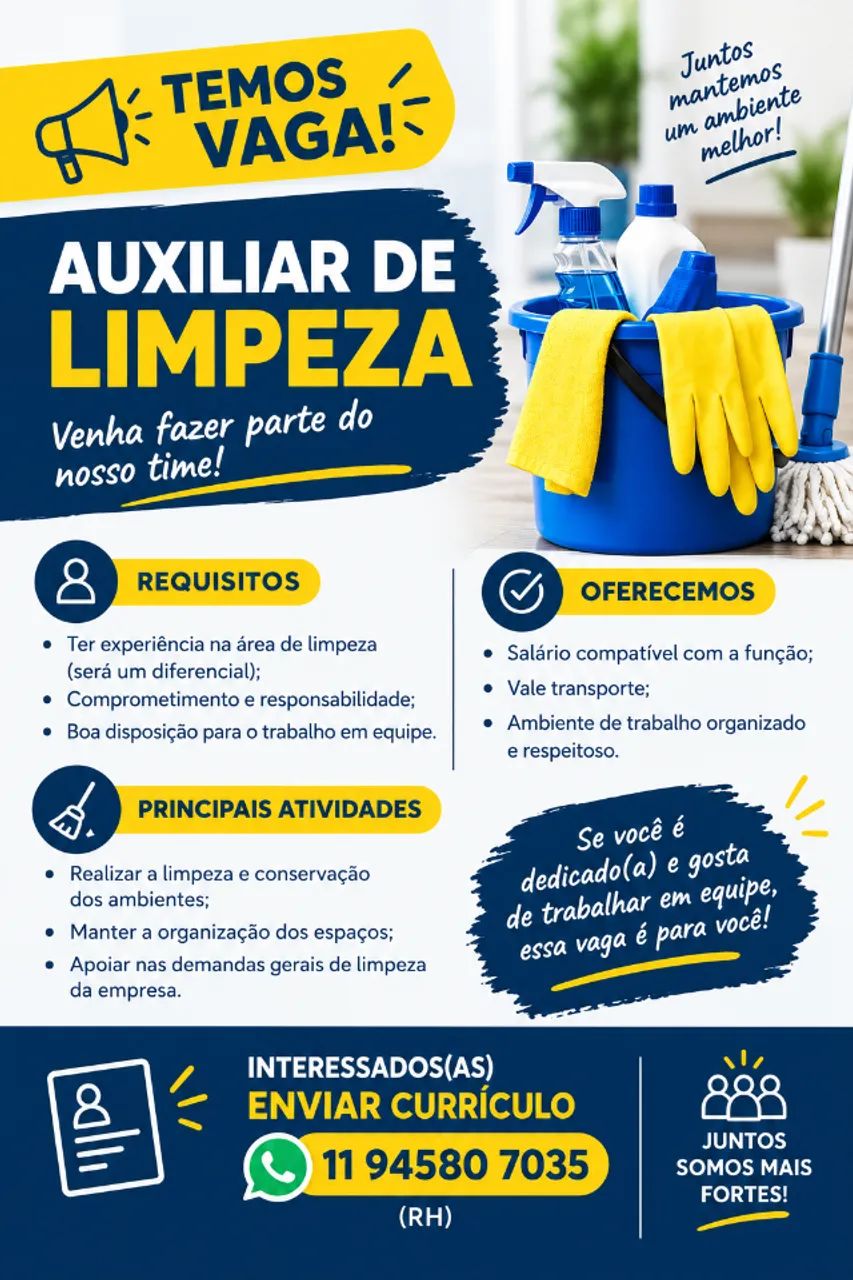 AUXILIAR DE LIMPEZA
