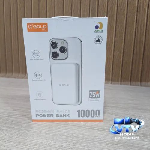 Carregador Indução Iphone 10.00 Mah + Entrega Grátis 