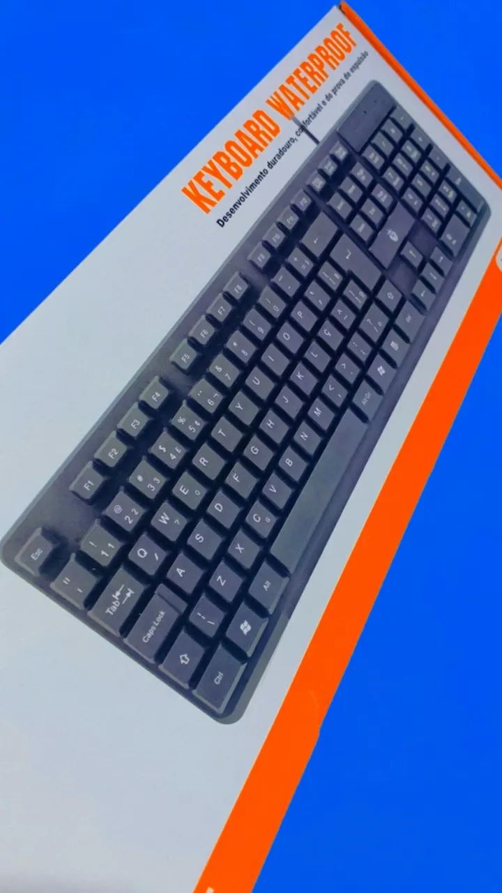 Teclado com fio USB 