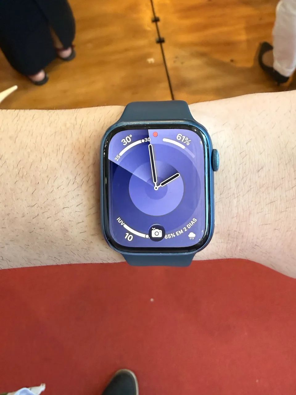Apple Watch S7 Azul Seminovo - Foto 3