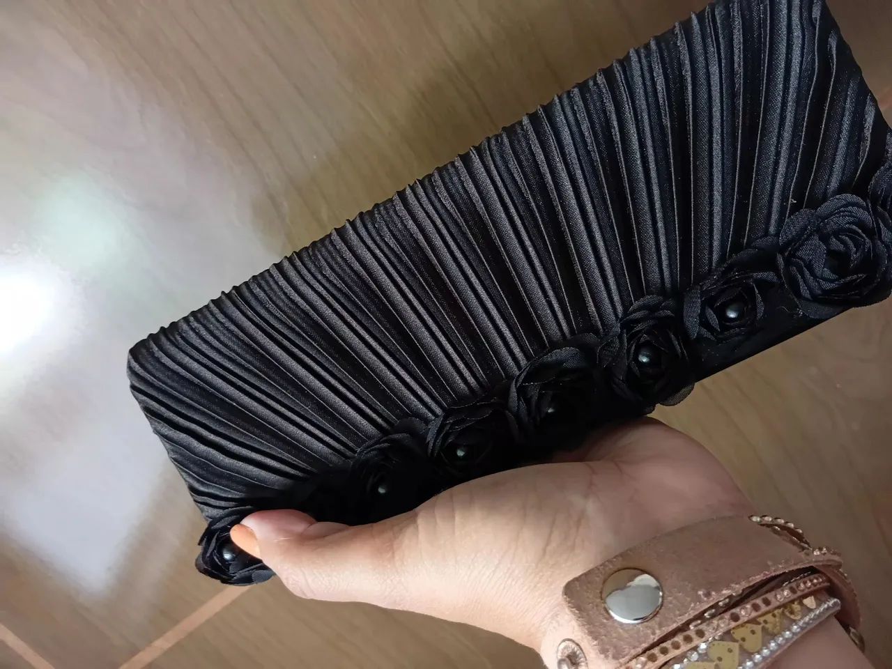 Bolsa de mão para casamento preto  - Foto 2