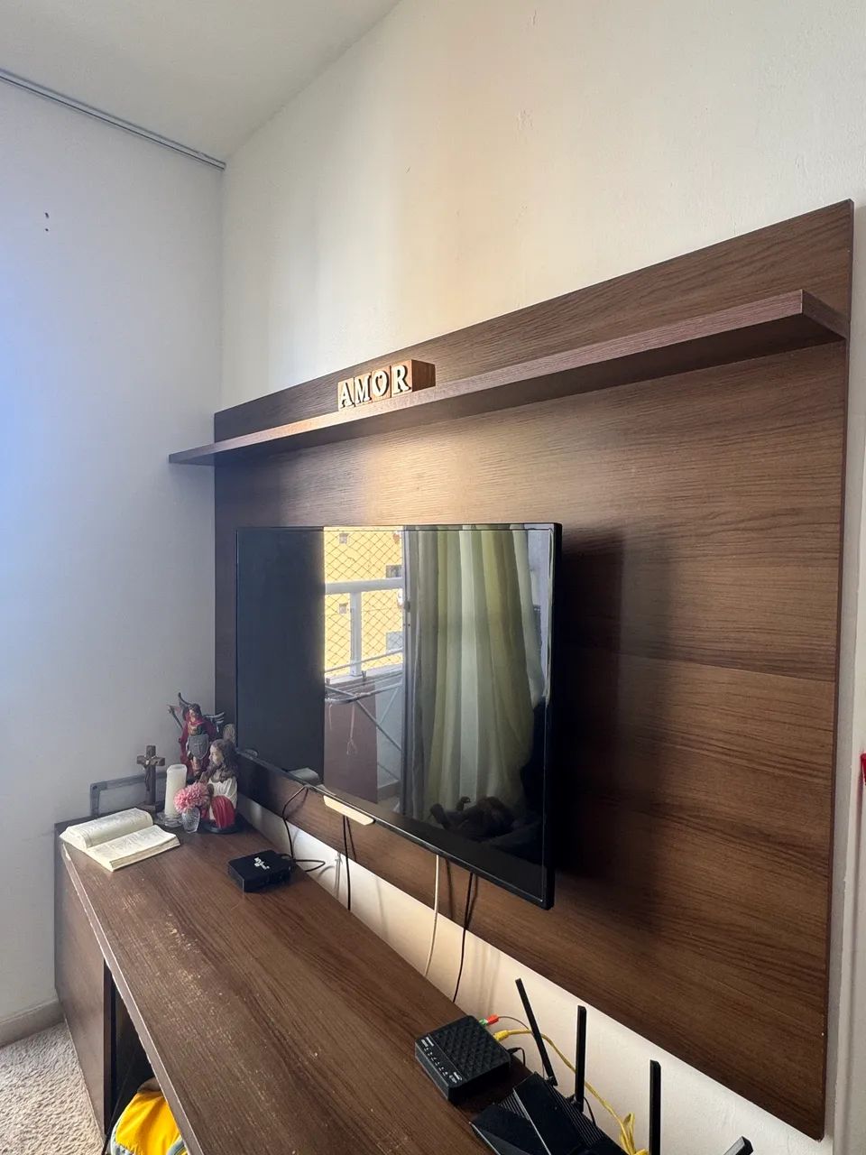 Painel de TV - Marrom Escuro