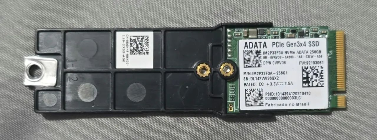 Vendo SSD NVME ADATA - 256GB